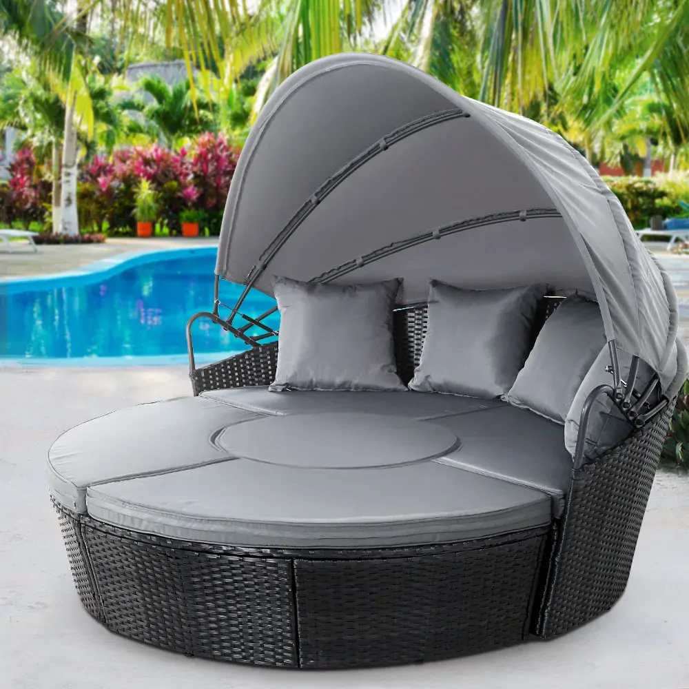 Outdoor Lounge Setting Sofa Patio Furniture Wicker Garden Rattan Set Day Bed Price