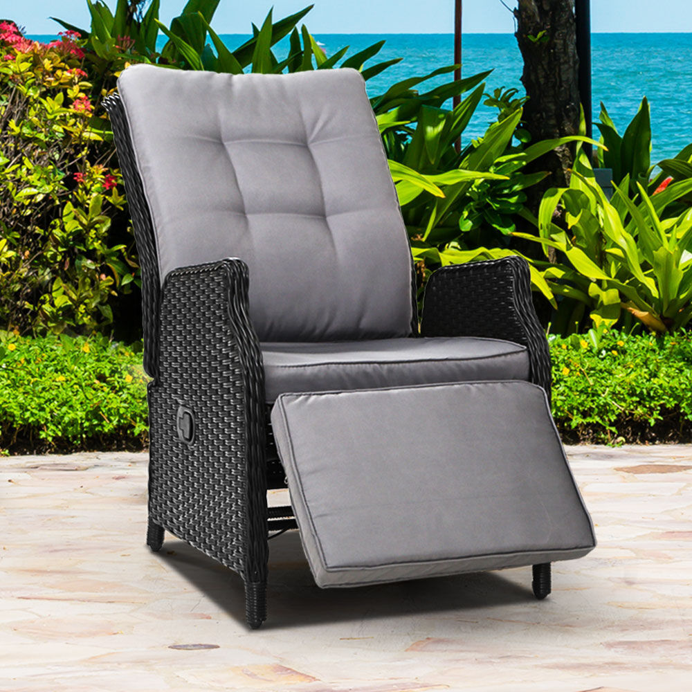 Recliner Chair Sun lounge Setting Outdoor Furniture Patio Wicker Sofa Price