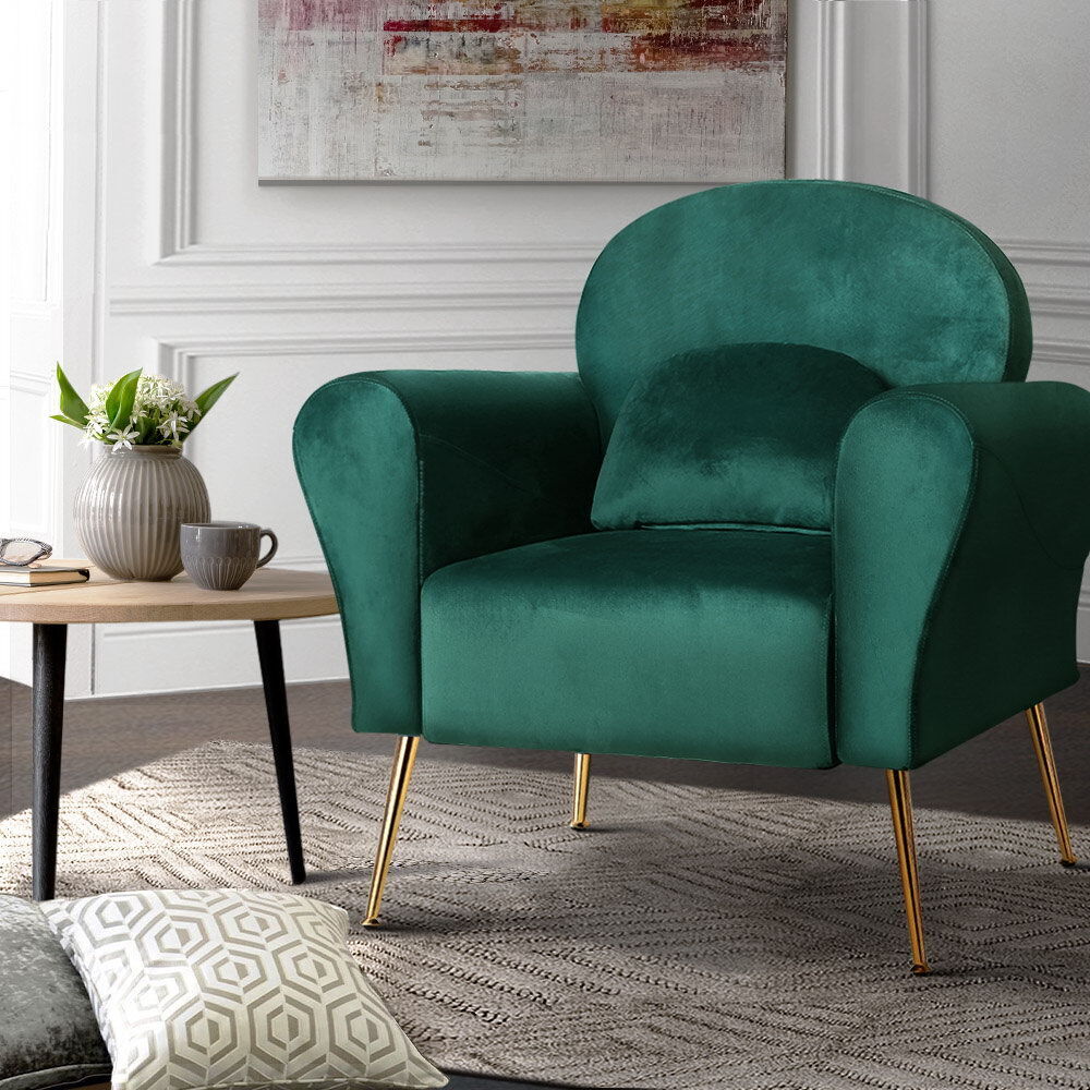 Armchair Lounge Chair Accent Armchairs Chairs Sofa Cushion Velvet Price