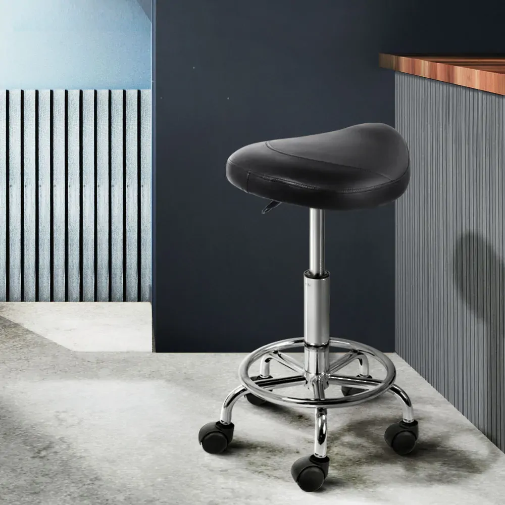 Saddle Salon Stool PU Swivel Barber Hair Dress Chair Hydraulic Lift Price