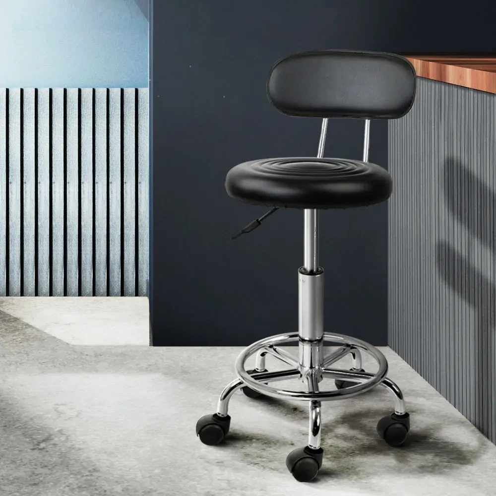 Salon Stool Swivel Chair Backrest Barber Hairdressing Hydraulic Height Price