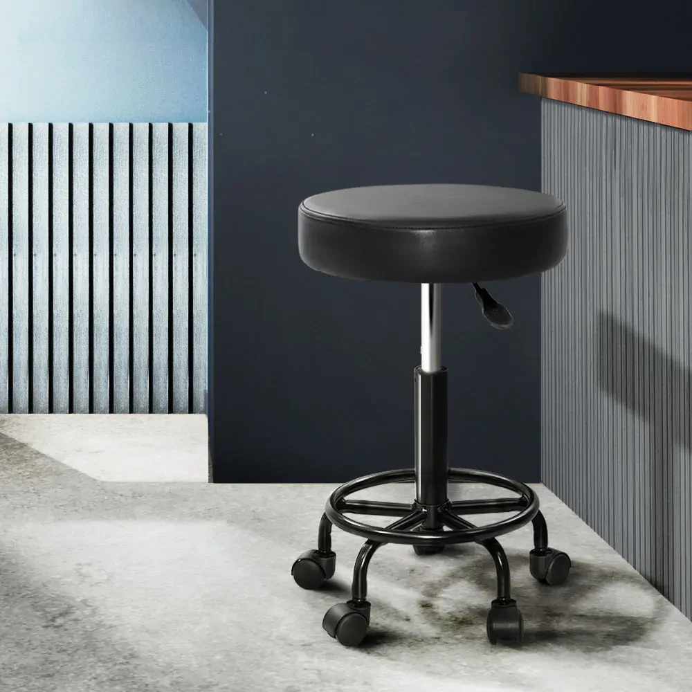 Round Salon Stool Stools Black Swivel Barber Hair Hydraulic Chairs Lift Price