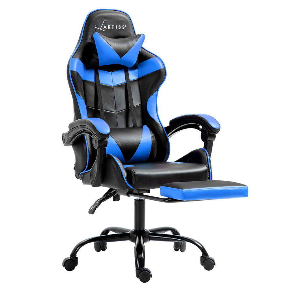Office Chair Leather Gaming Chairs Footrest Recliner Study Work Price