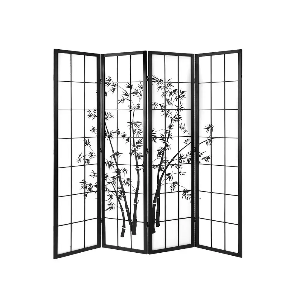 Pleasanton Room Divider Screen Privacy Dividers Pine Wood Stand Black White Price