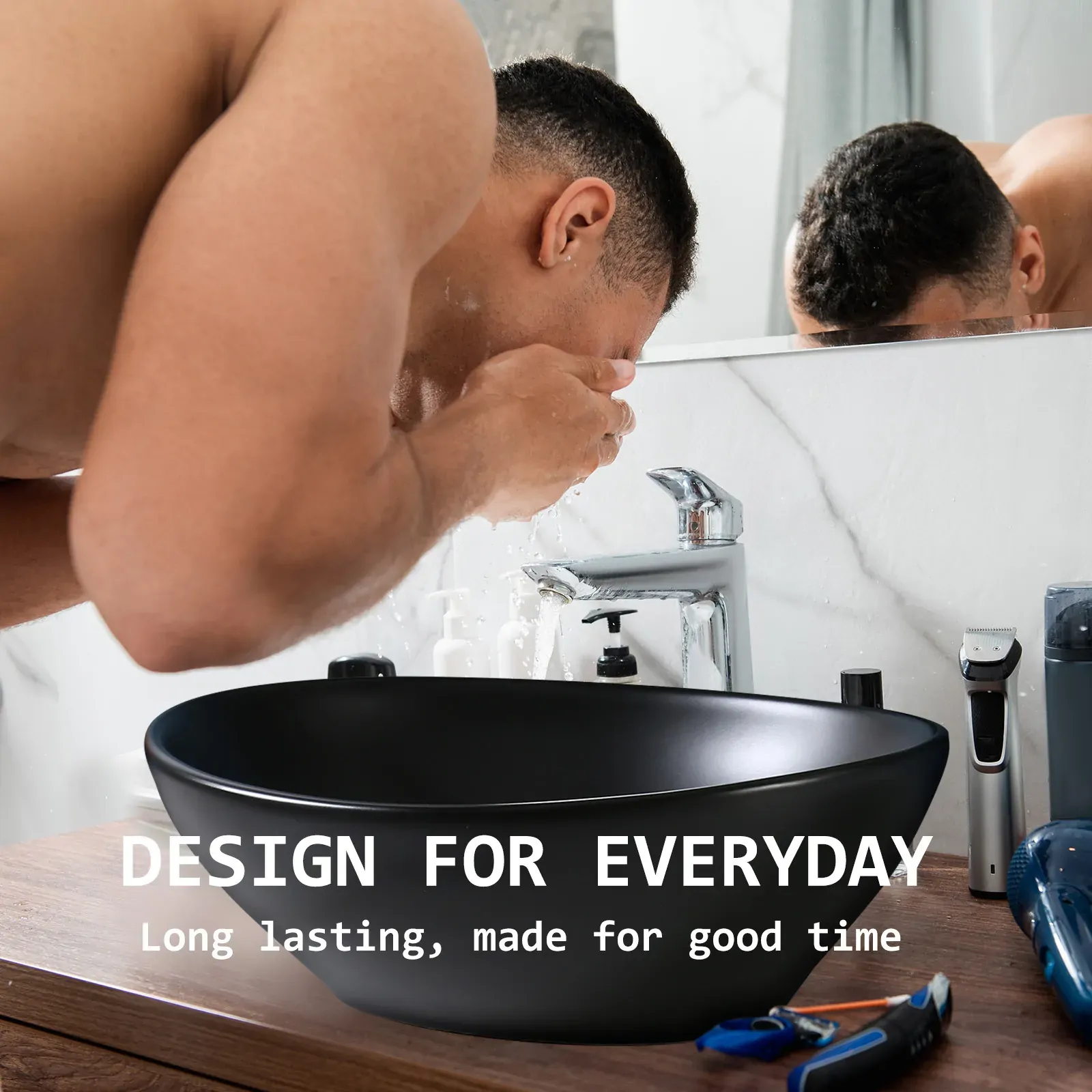 Muriel 41 x 34 x 14.5cm Ceramic Bathroom Basin Vanity Sink Oval Above Counter Top Mount Bowl Price