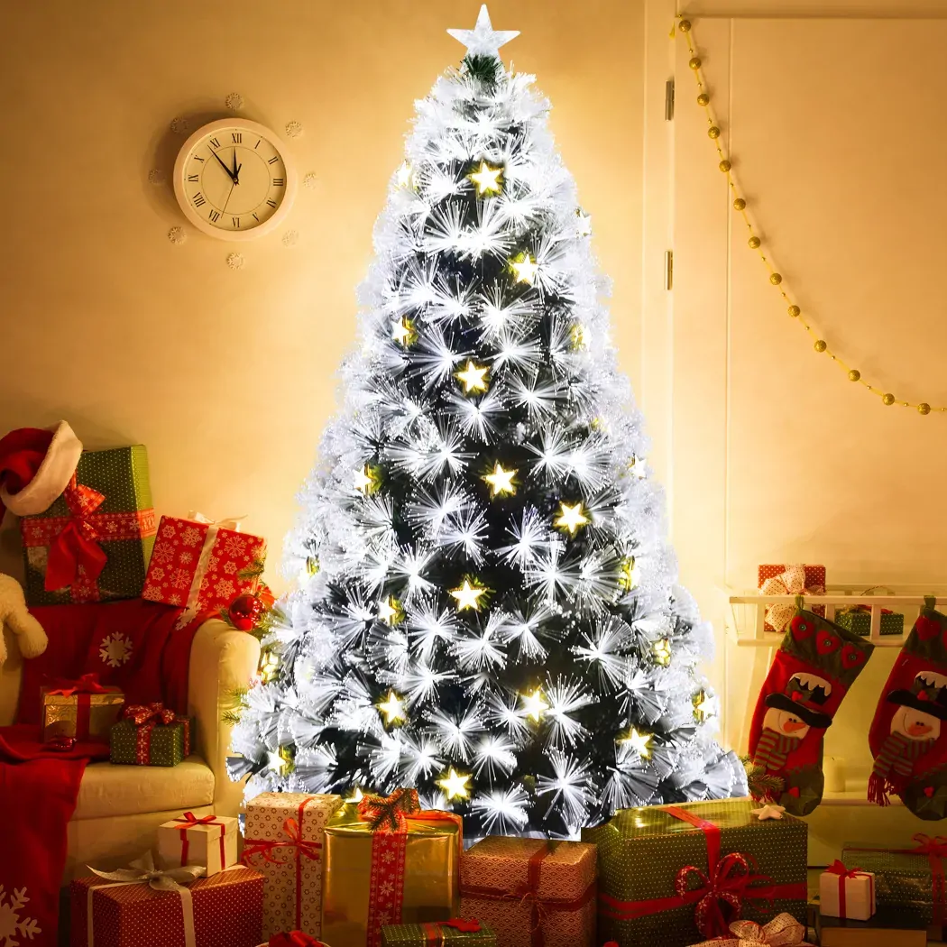 Christmas Tree Xmas Decorations Fibre Optic Multicolour Lights Price