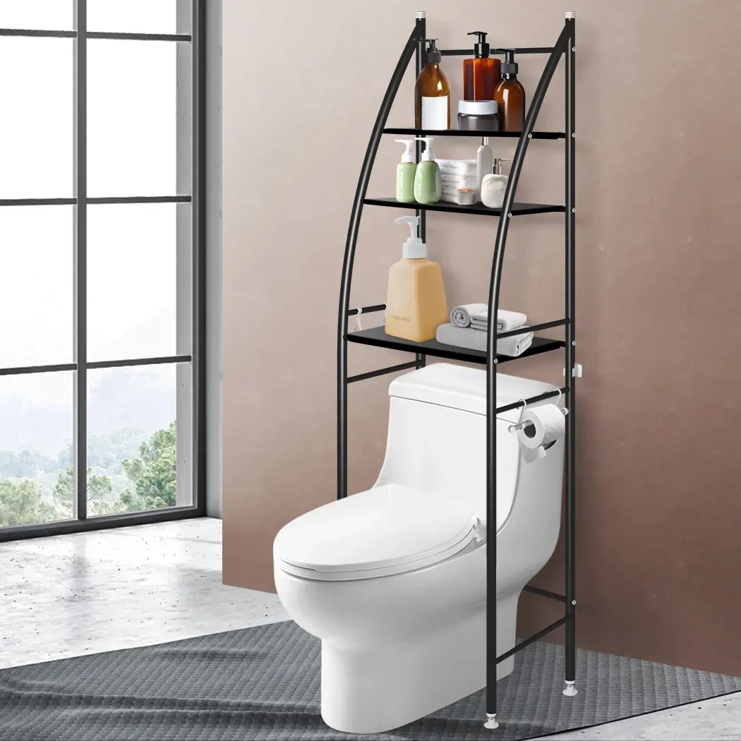 3 Over Tiers Toilet Shelf Bathroom Rack Storage Stand Organiser Wash Machine Steel Price