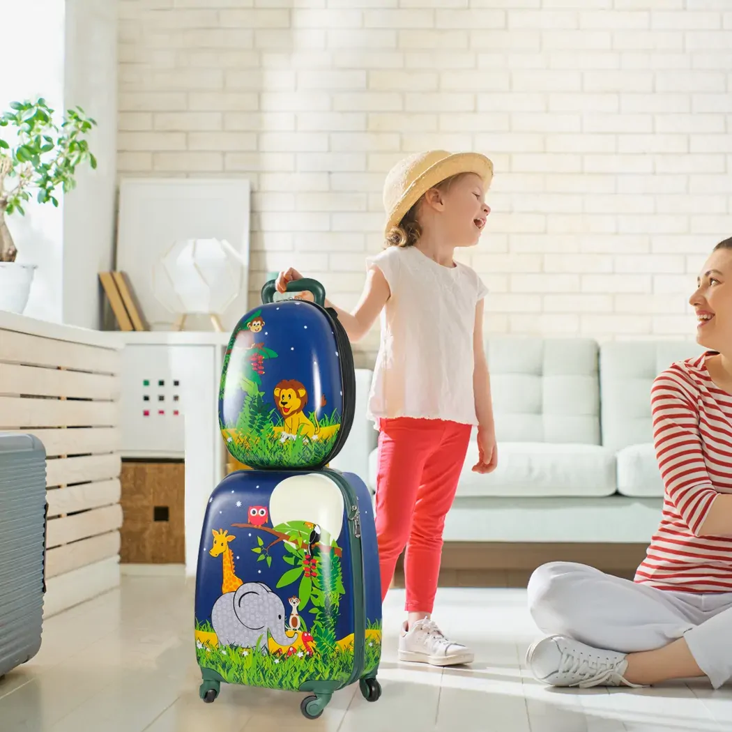 16''13'' 2PCS Kids Luggage Set Travel Suitcase Child Bag Backpack Price