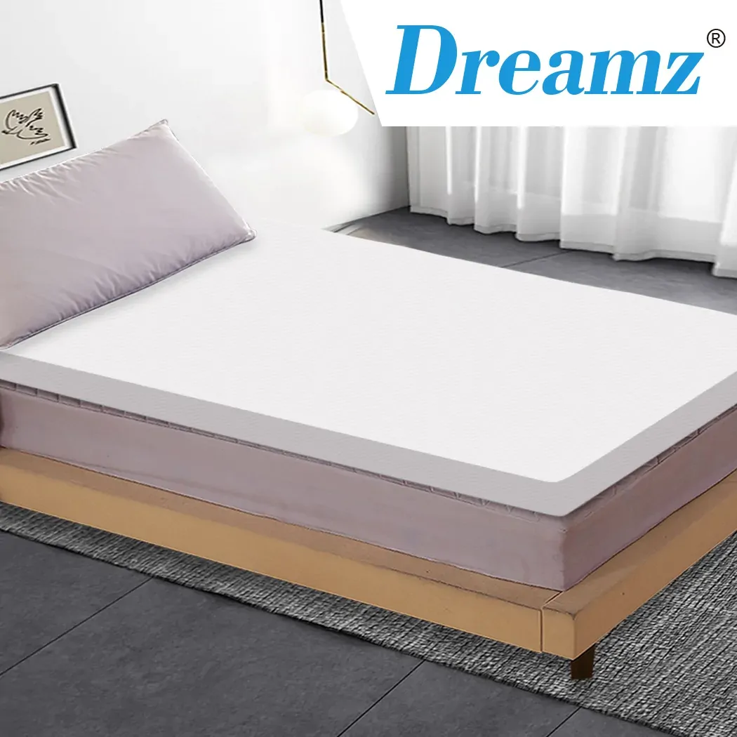 7cm Memory Foam Bed Mattress Topper Polyester Underlay Cover Price