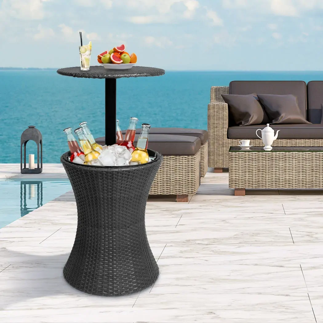 Cooler Ice Bucket Table Bar Outdoor Setting Furniture Patio Pool Storage Box Price