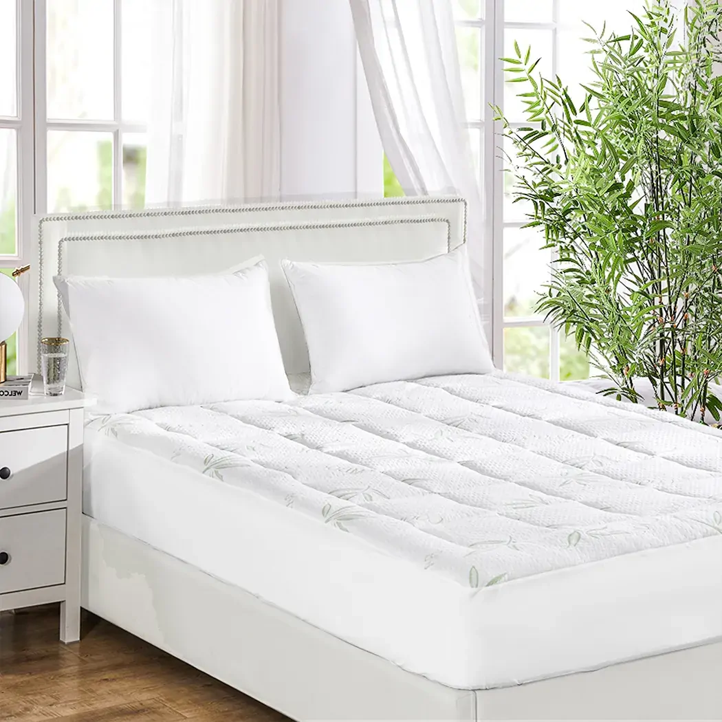 Bamboo Pillowtop Mattress Topper Protector Waterproof Cool Cover Price