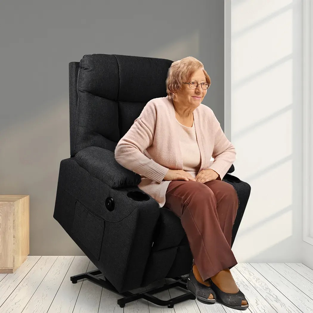 Recliner Chair Electric Lift Chair Armchair Lounge Fabric Sofa USB Charge Price