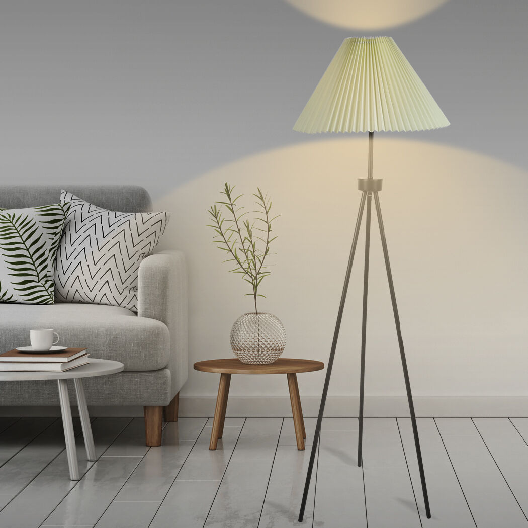 Modern LED Floor Lamp Stand Reading Light Decoration Indoor Classic Linen Fabric Price