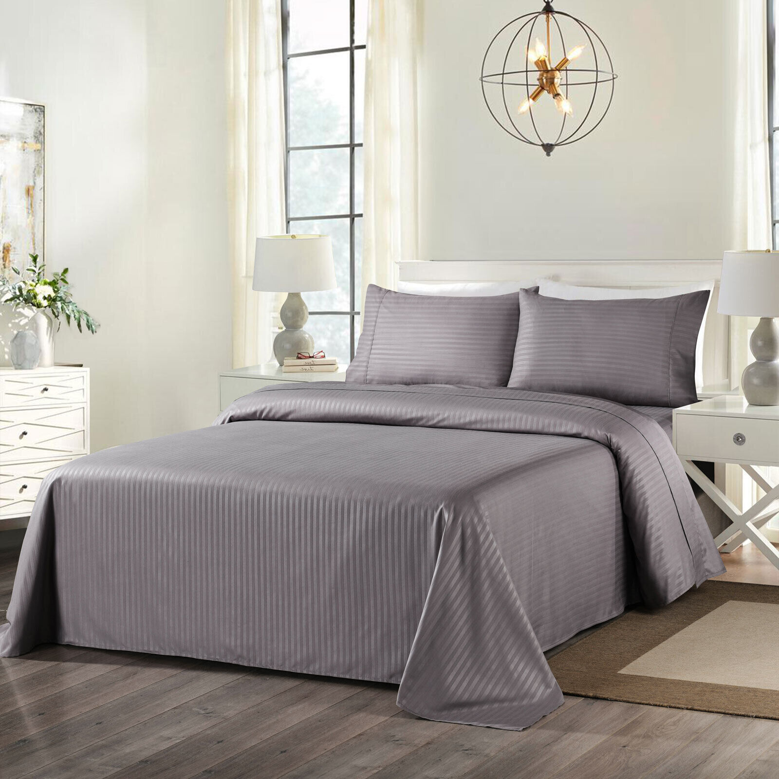 Blended Bamboo Sheet Set with Stripes Price