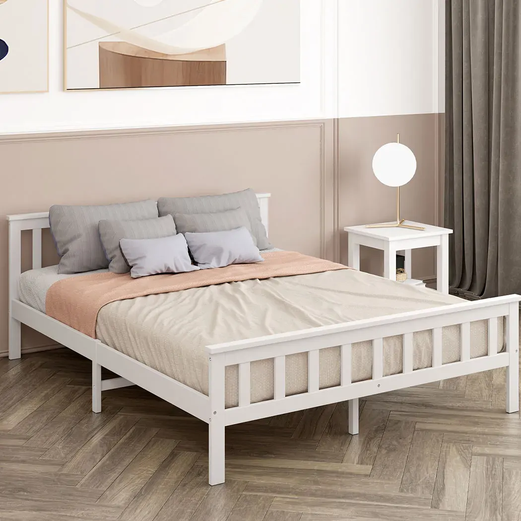 Adelphi Wooden Bed Frame Mattress Base Solid Timber Pine Wood Price