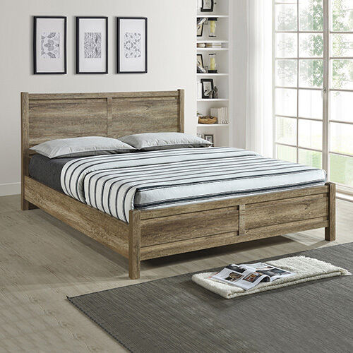 Agawam Bed Frame Natural Wood like MDF in Oak Colour Price