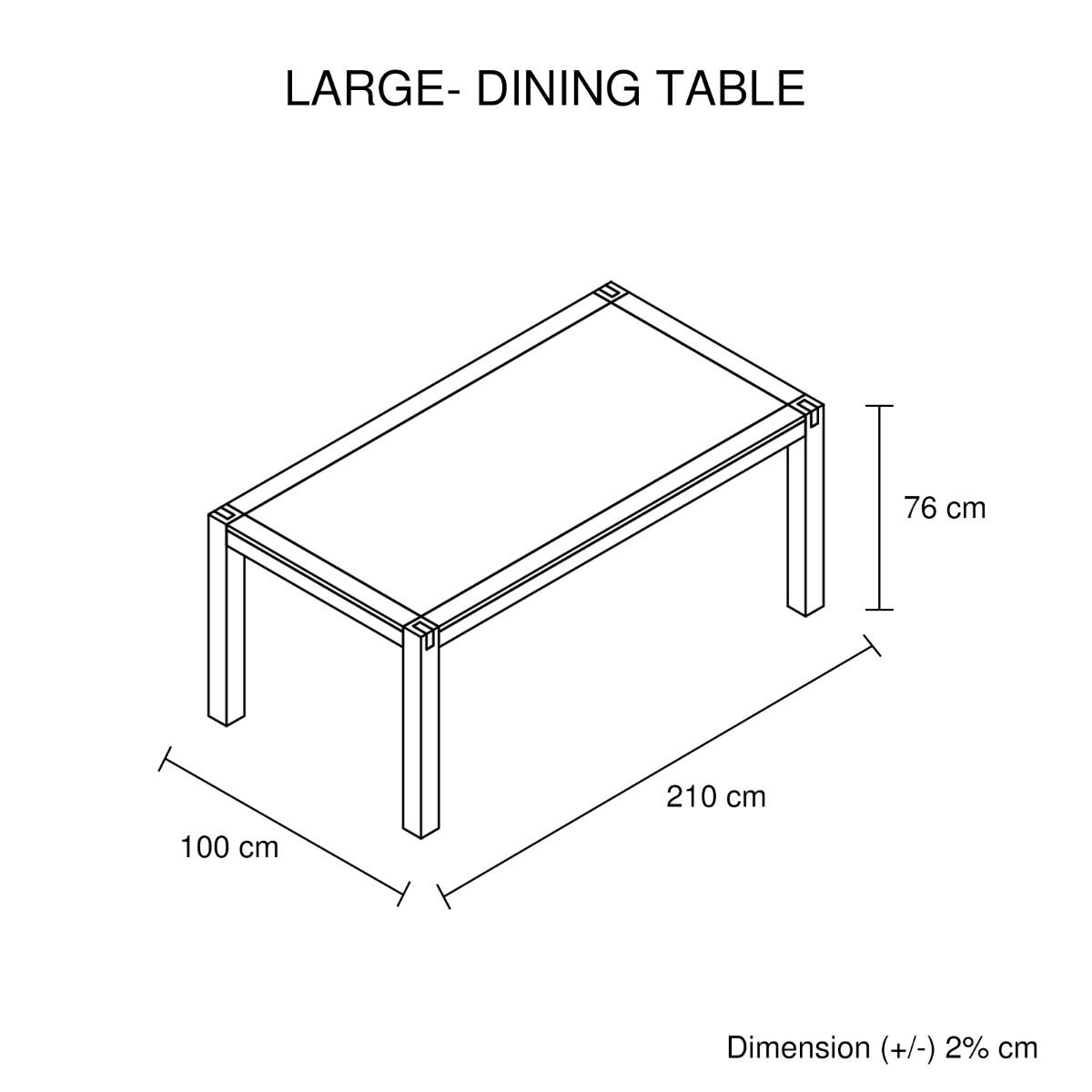 Dining Table Solid Acacia Wooden Base in Oak Colour Price