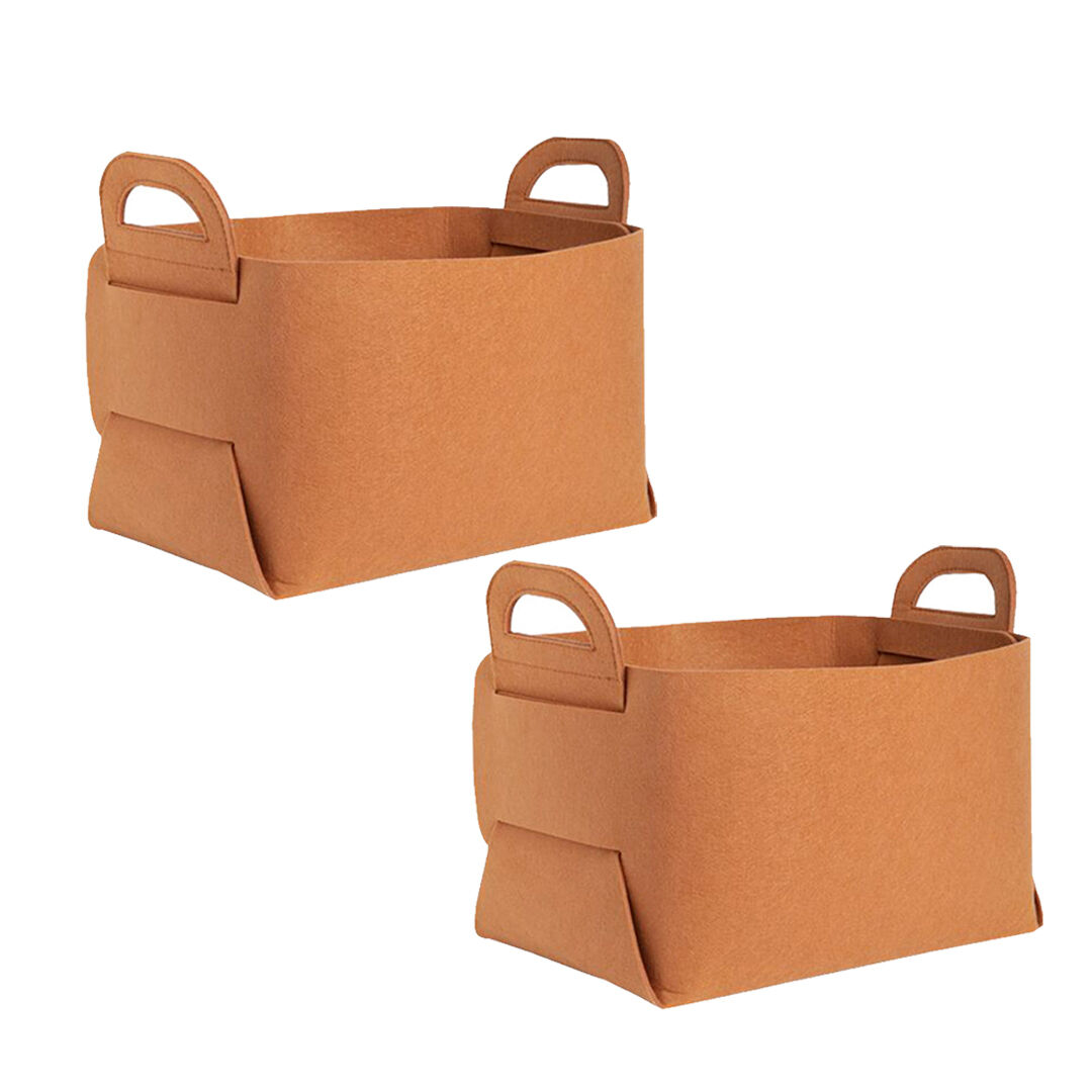 Coffee Foldable Felt Storage Portable Collapsible Bag Home Office Foldable Organiser with Carry Handles Price