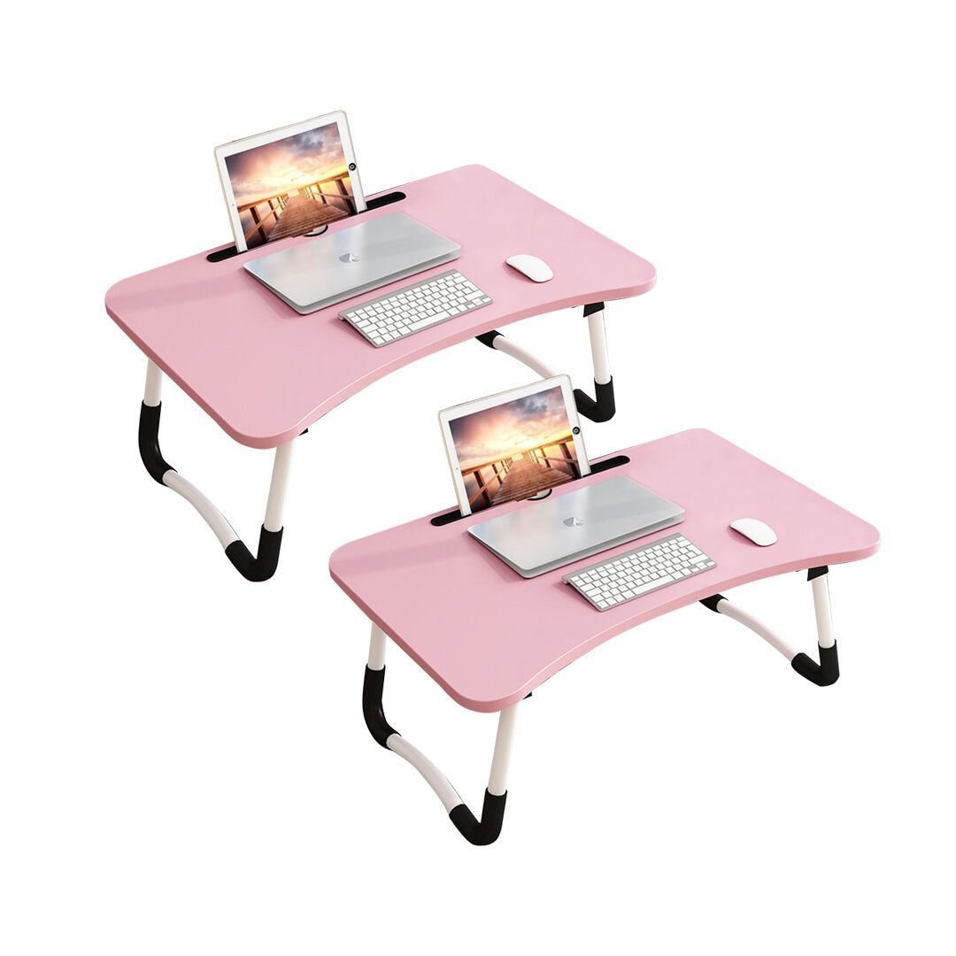 Portable Bed Table Adjustable Foldable Bed Sofa Study Table Laptop Mini Desk with Notebook Stand Card Slot Holder Home Decor Price
