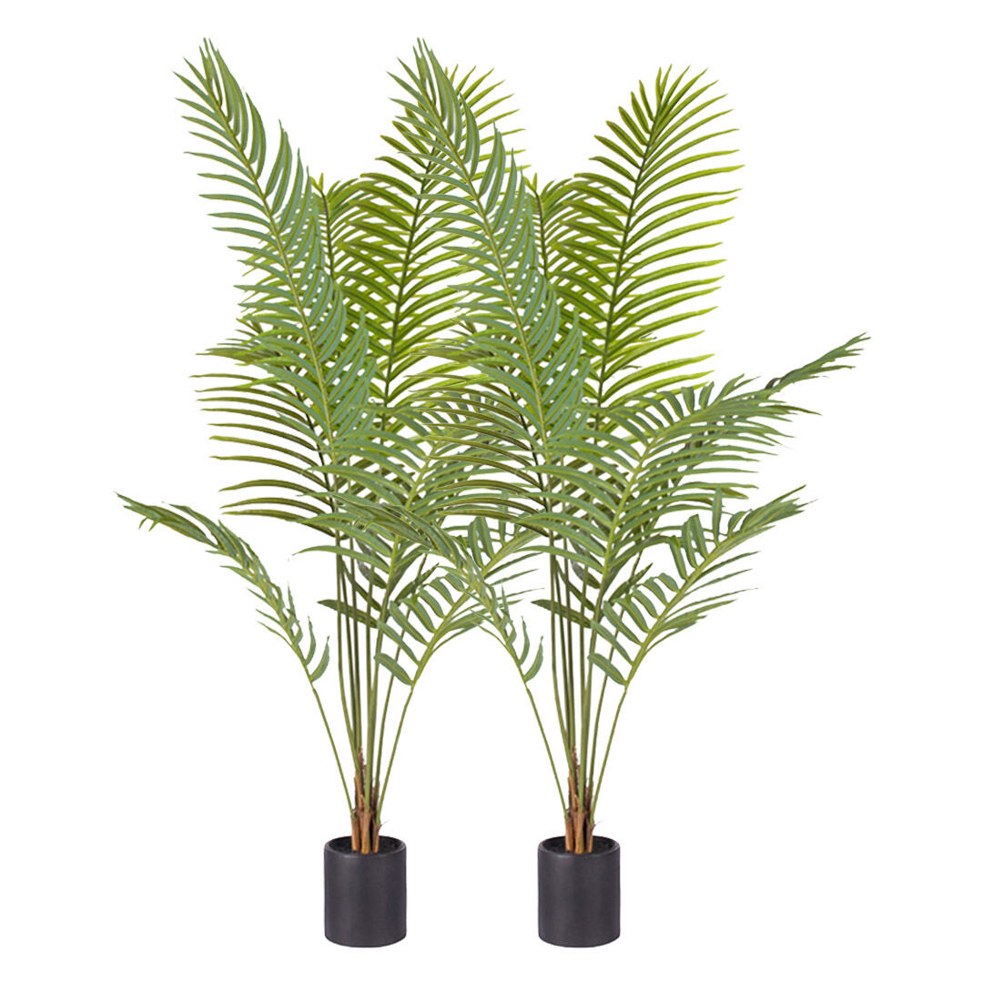 Green Artificial Indoor Rogue Areca Palm Tree Fake Tropical Plant Home Office Decor Price