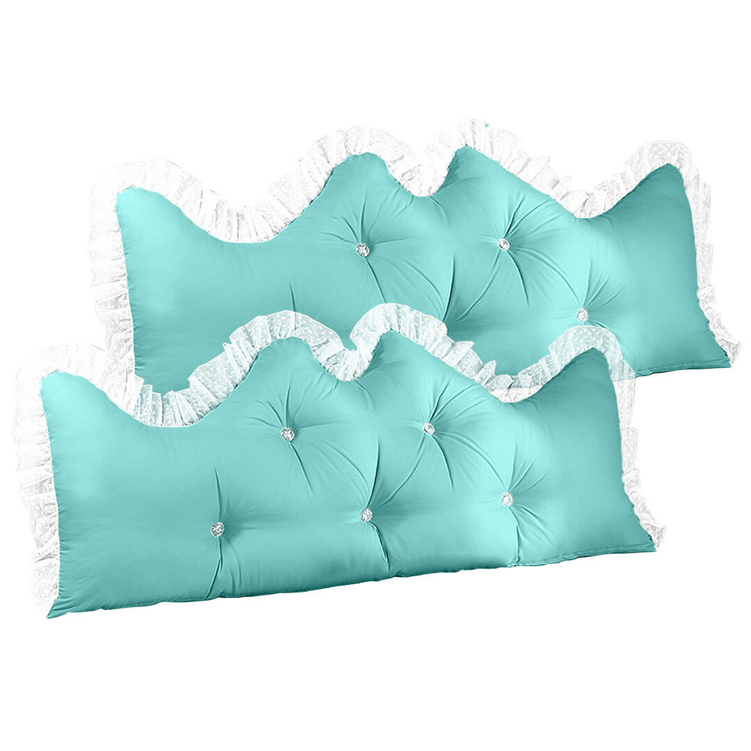 Princess Bed Pillow Headboard Backrest Bedside Tatami Sofa Cushion with Ruffle Lace Home Decor Price
