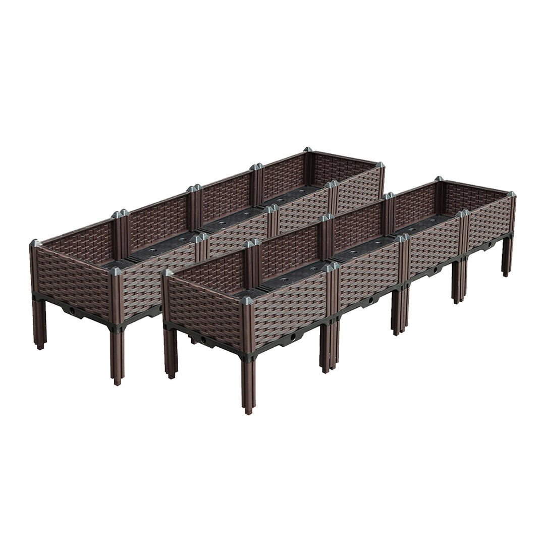 Raised Planter Box Vegetable Herb Flower Outdoor Plastic Plants Garden Bed with Legs Price