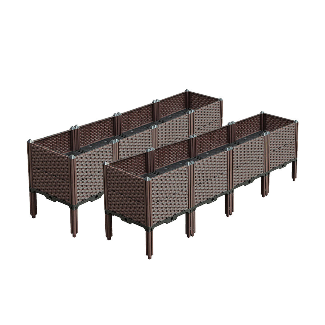 Elevated Raised Garden Bed Plants Vegetable Herb Flower Outdoor Plastic Planter Box Price