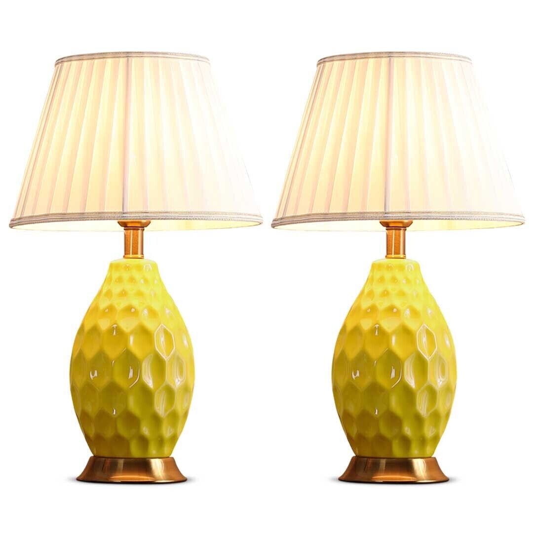 Textured Ceramic Oval Table Lamp with Gold Metal Base Price