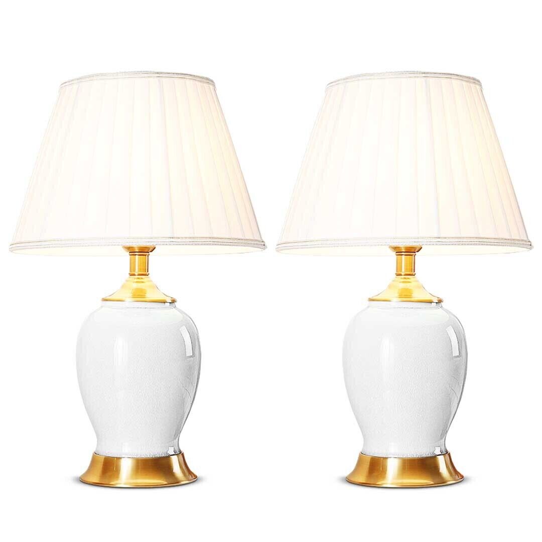 Ceramic Oval Table Lamp with Gold Metal Base Desk Lamp Price