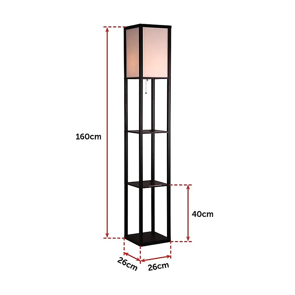 Shelf Floor Lamp - Shade Diffused Light Source with Open-Box Shelves Price