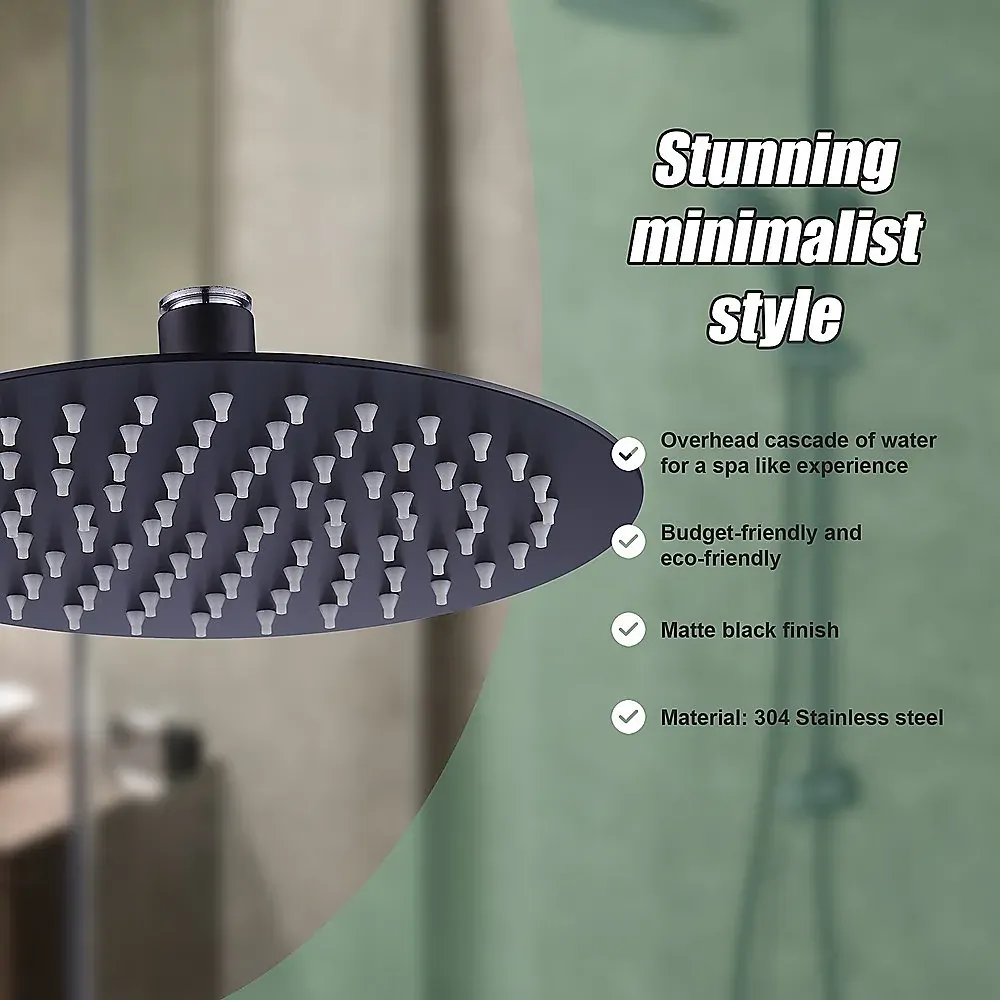 200mm Shower Head Round 304SS Electroplated Price