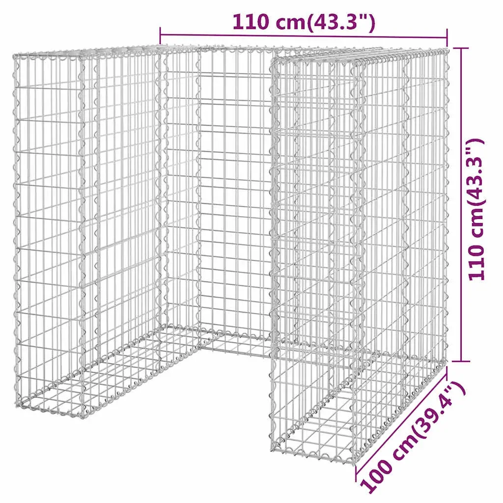 Gabion Wall for Garbage Bin Galvanised Steel Price