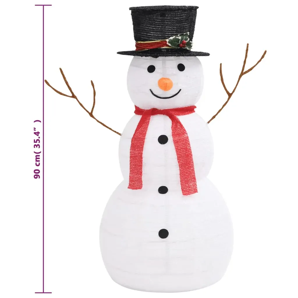 Decorative Christmas Snowman Figure with LED Luxury Fabric Price
