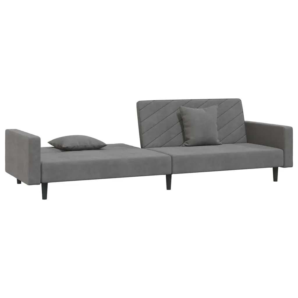 Greeley 2-Seater Sofa Bed with Two Pillows Velvet Price