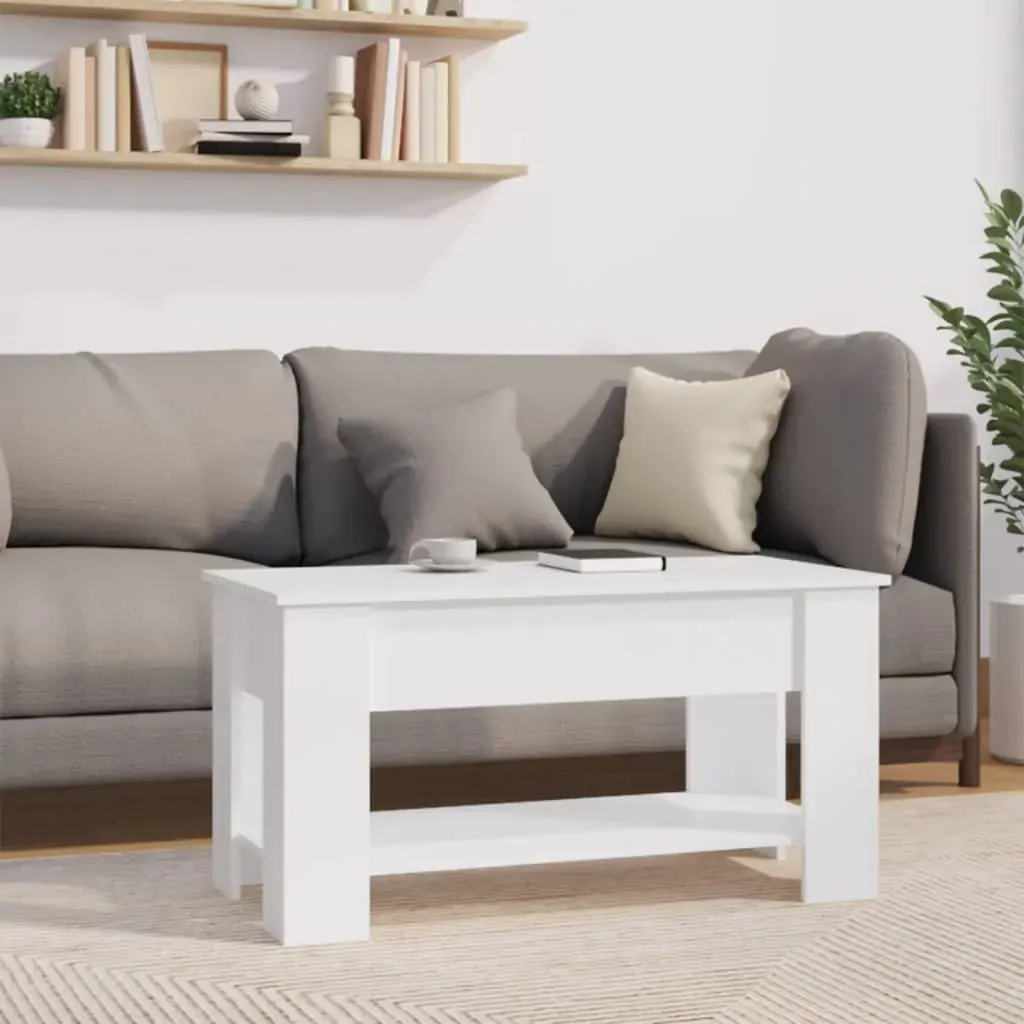 Coffee Table 101x49x52 cm Engineered Wood Price