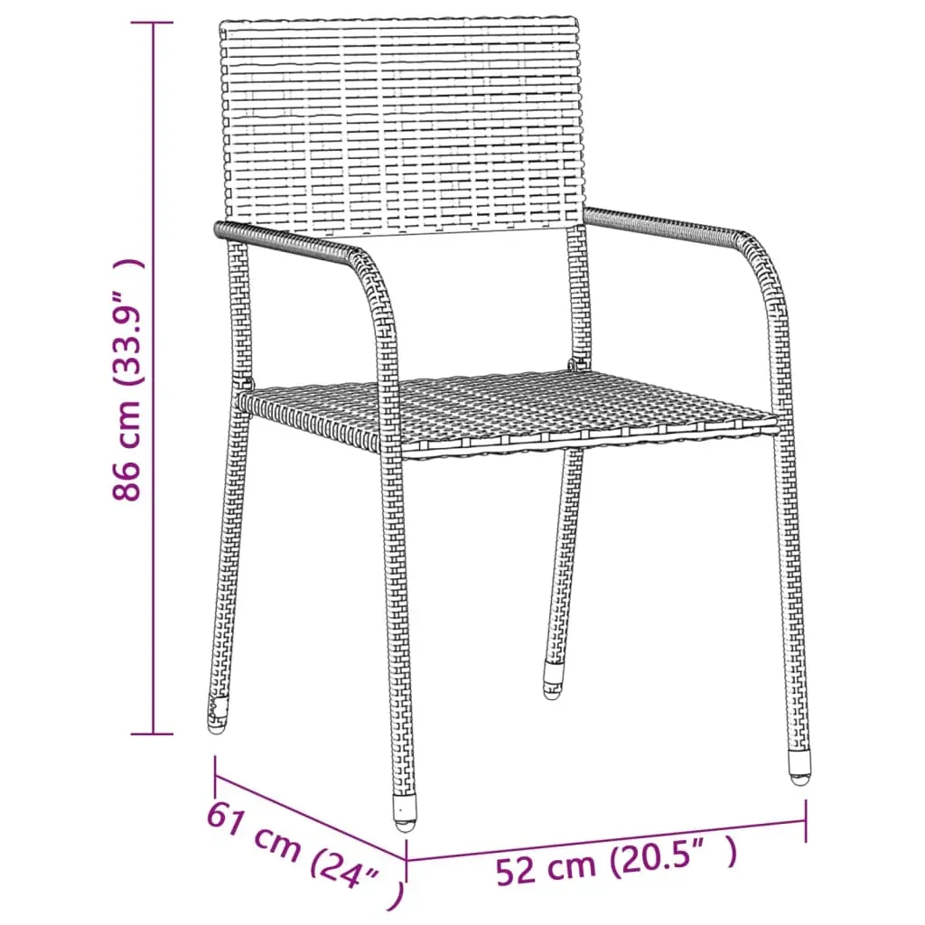 Outdoor Dining Set Poly Rattan Price