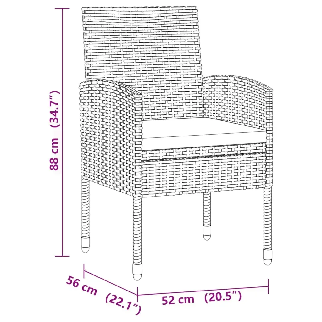 Outdoor Dining Set Poly Rattan Price