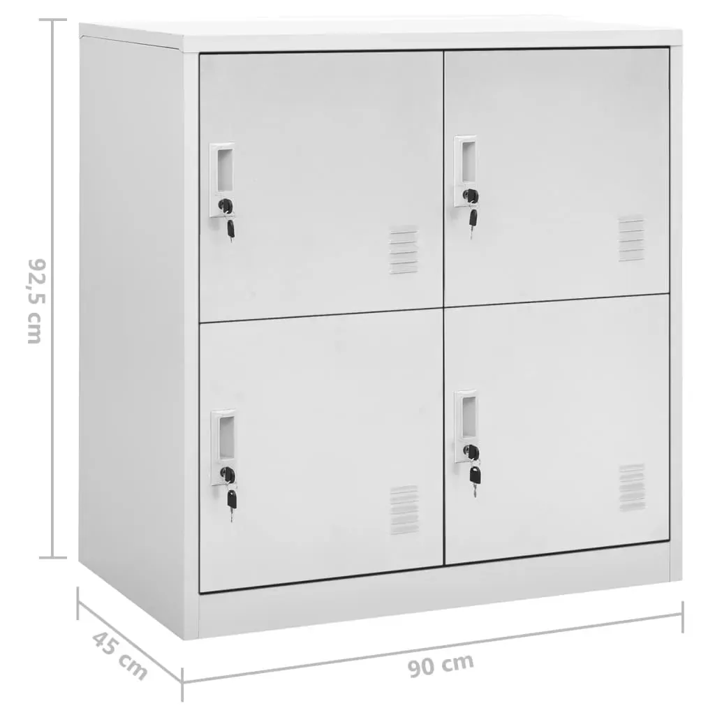 Locker Cabinet 90x45x92.5 cm Steel Price