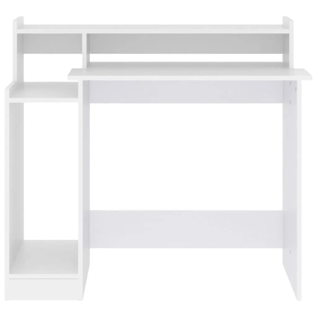 Desk with LED Lights 97x45x90 cm Engineered Wood Price