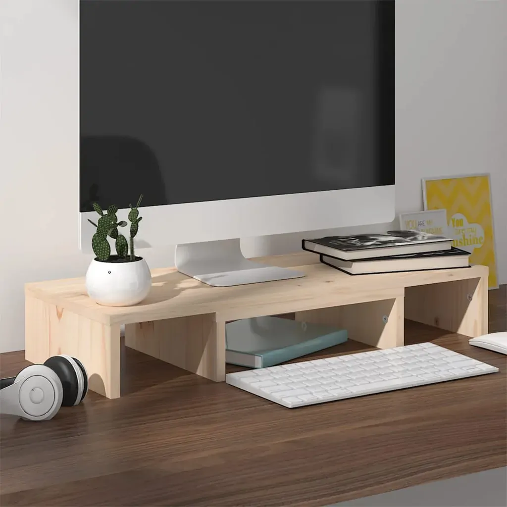 Birstall Monitor Stand Solid Wood Pine Price