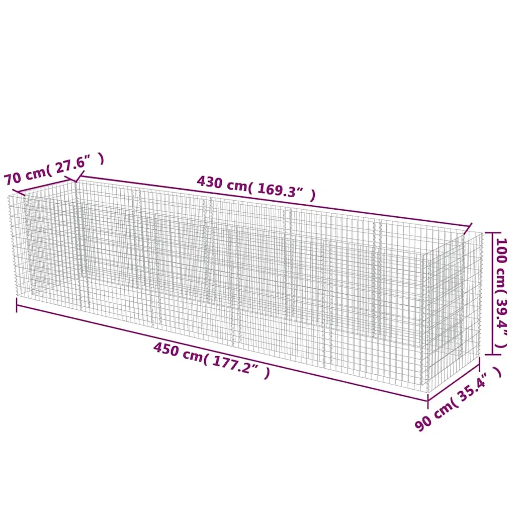 Gabion Raised Bed Galvanised Steel Price