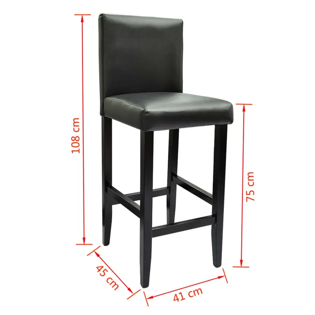 Bar Table with Bar Chairs Black Price