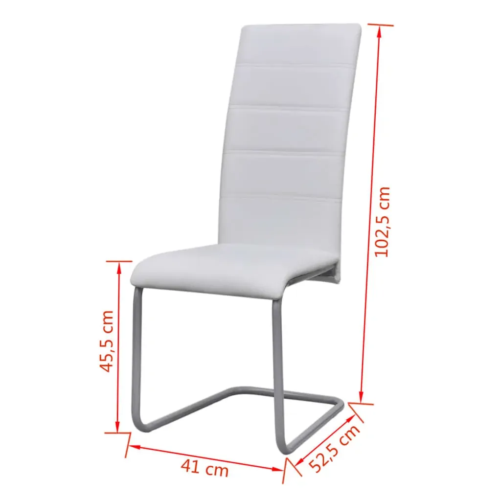 Cantilever Dining Chairs Faux Leather Price