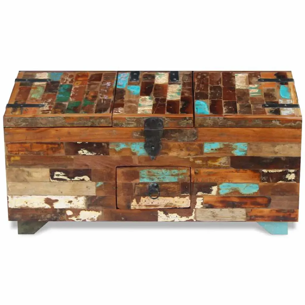 Coffee Table Box Chest Solid Reclaimed Wood 80x40x35 cm Price