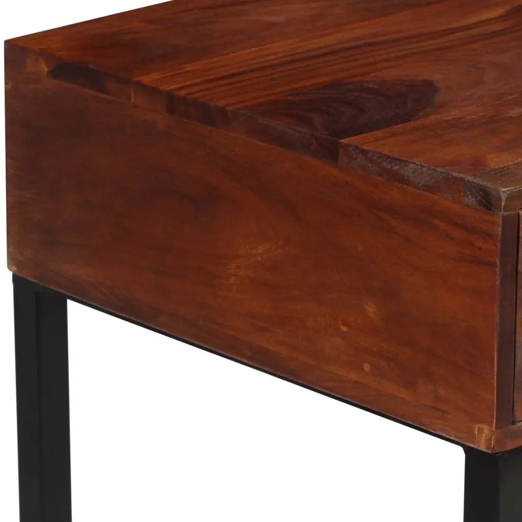 Desk Solid Sheesham Wood and Real Leather 117x50x76 cm Price