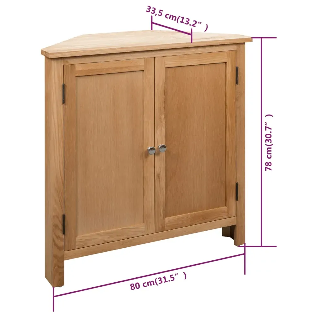Corner Cabinet 80x33.5x78 cm Solid Wood Price