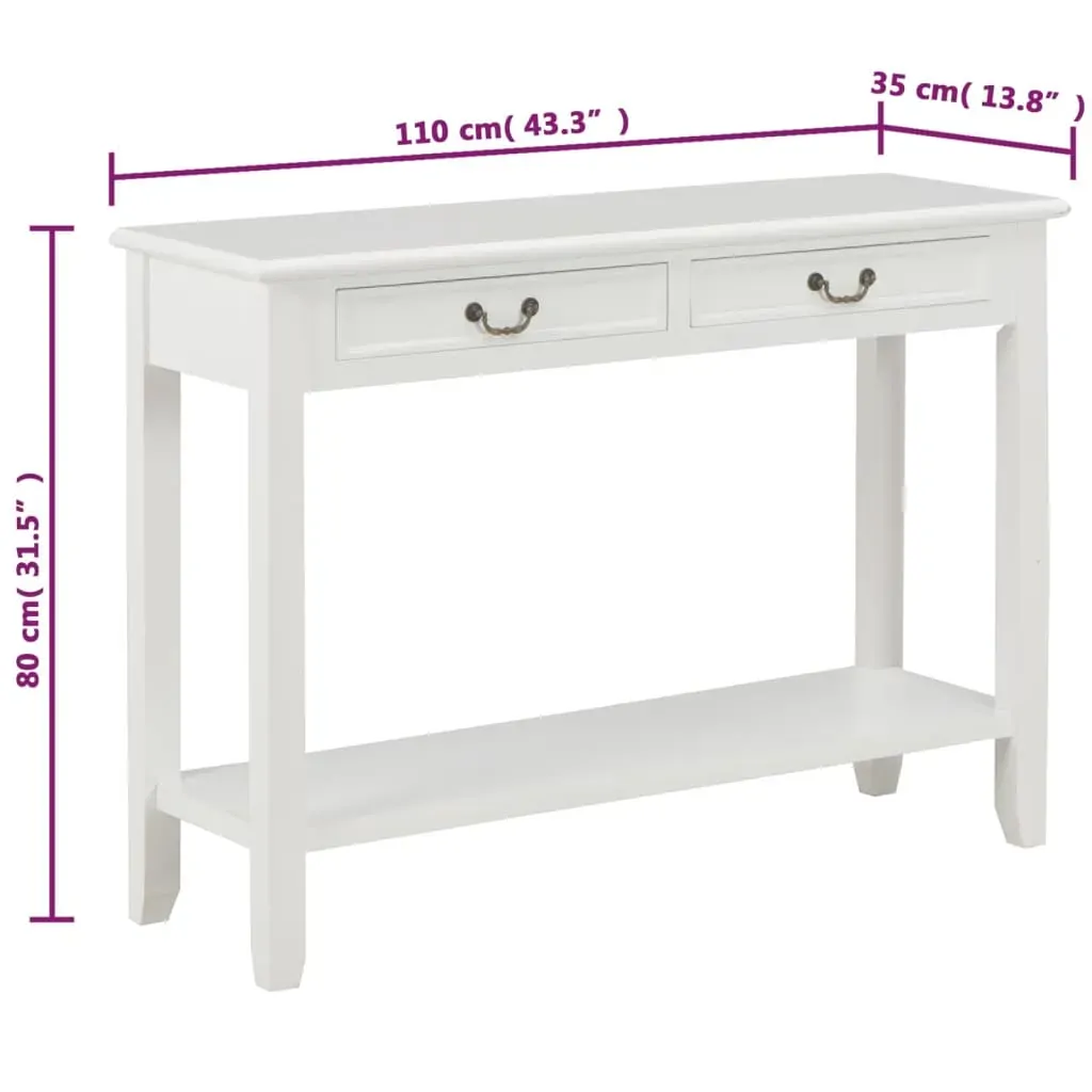 Console Table 110x35x80 cm Wood Price