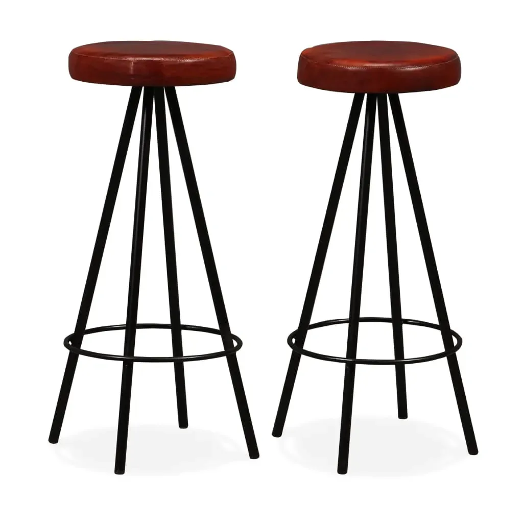 Bar Set Solid Wood Reclaimed and Genuine Leather Price