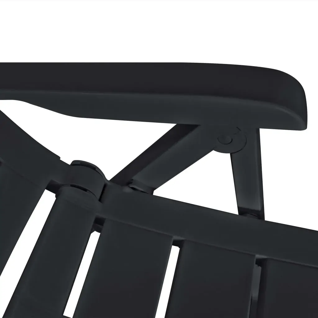 Outdoor Dining Set Plastic Anthracite Price