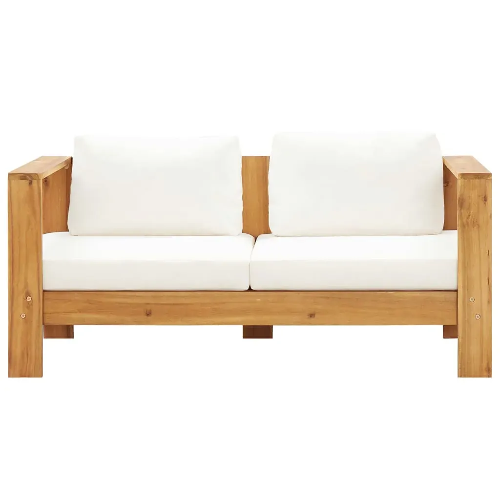 Garden Lounge Set with Cushions Solid Acacia Wood Price